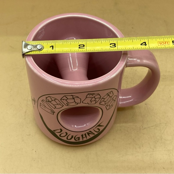 Voodoo Doughnut Donut Pink Coffee Mug The Magic Is In The Hole 4” #2 - Picture 10 of 11